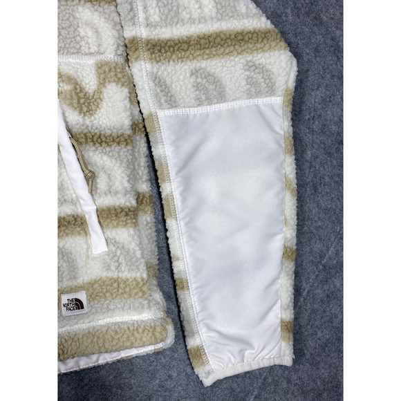 The North Face Sweater Womens Extra Small Ivory Tan Cragmont Fleece Lodge Ski - Picture 7 of 14